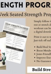 4-Week Seated Strength Program 24 workouts on 4 DVDs