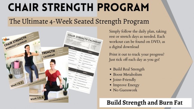 4-Week Seated Strength Program 24 workouts on 4 DVDs