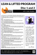 Lean and LIfted DVD back cover 1 AND 2 Barlates Lean and Lifted Program 23 workouts DVD Set