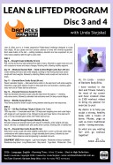 Lean and LIfted DVD back cover 3 AND 4 Barlates Lean and Lifted Program 23 workouts DVD Set