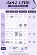 Lean and Lifted Calendar barlates lean and lifted calendar